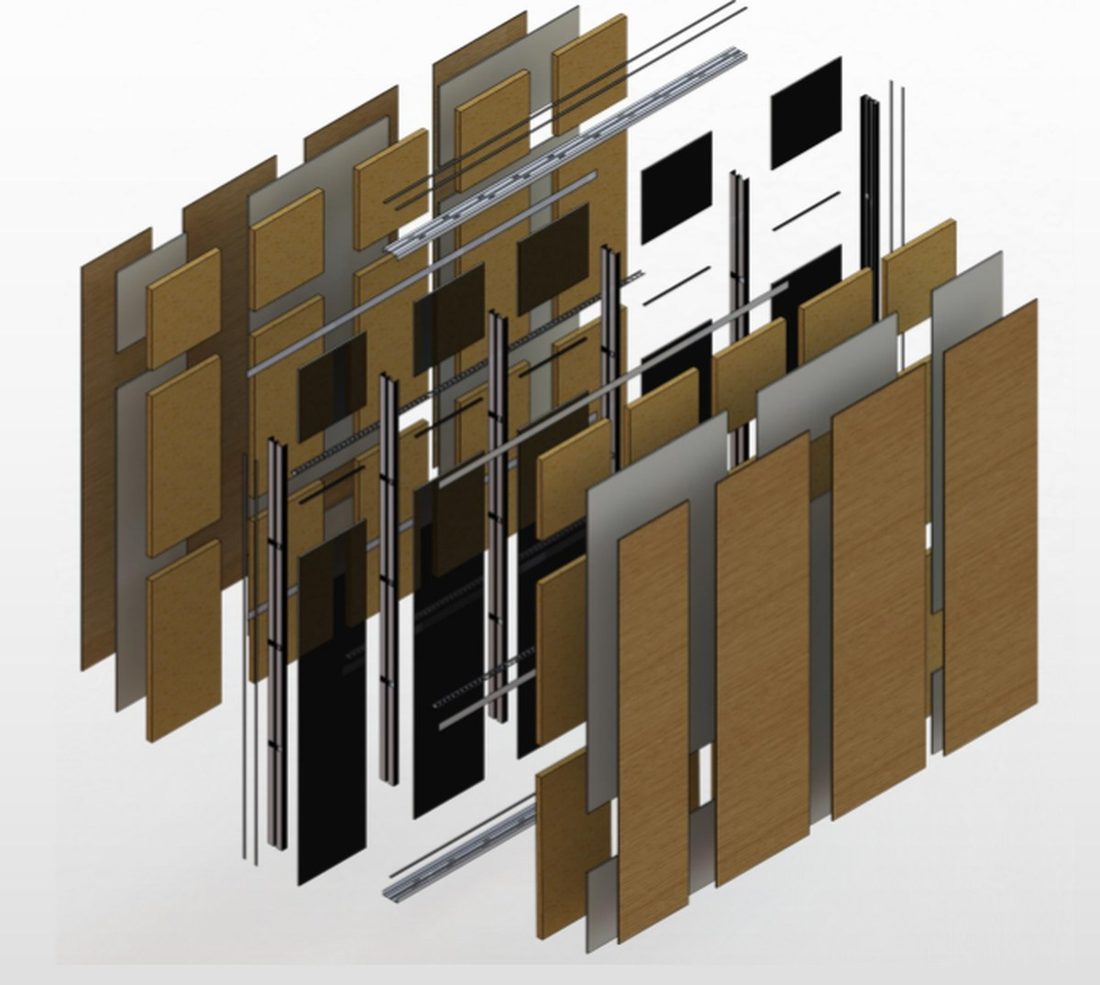Prefabricated acoustic partition — PW-120